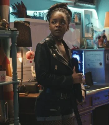 Marsai Martin G20 Black Leather Jacket