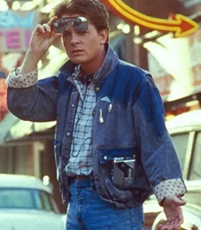 Marty Mcfly Jean Jacket