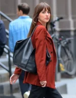 Materialists Dakota Johnson Red Blazer