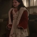 Matilda Firth Wolf Man Red Shearling Jacket