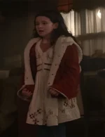 Matilda Firth Wolf Man Red Shearling Jacket
