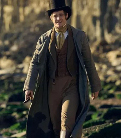 Max Irons Miss Austen Grey Coat