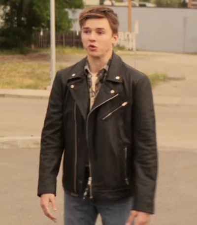 Maxwell Jenkins This Too Shall Pass Black Leather Jacket
