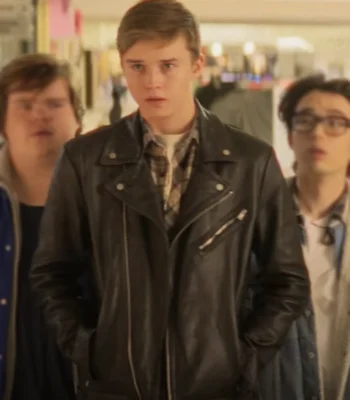 Maxwell Jenkins This Too Shall Pass Black Leather Jacket