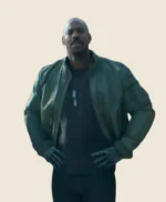 Mehcad Brooks Mortal Kombat II Green Jacket
