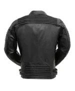 Mens Black Brooklyn Leather Biker Jacket