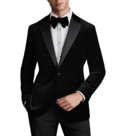 Men’s Black Velvet Black Tuxedo
