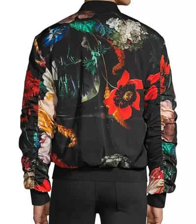 Mens Floral Bomber Jacket