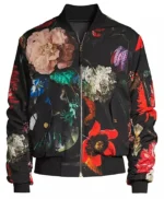 Mens Floral Bomber Jacket