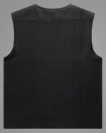 Mens Outdoors Multi-Pockets Black Cotton Vest