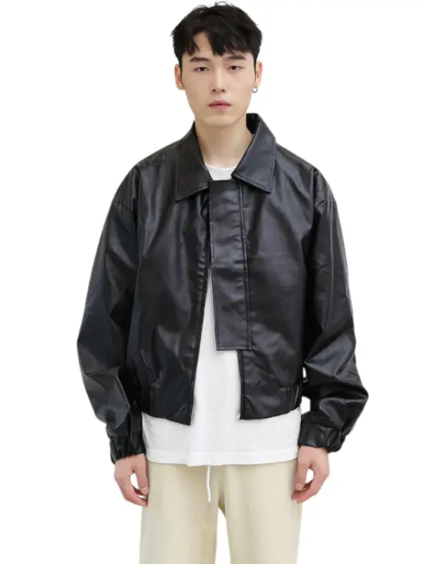 Mens Oversized Leather Flight Bomber Jacket Mens Oversized Leather Flight Bomber Jacket