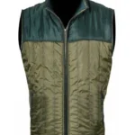 Mens Quilted Green Parachute Vest