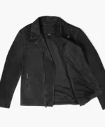 Men’s Suede Black Leather Motorcycle Biker Jacket