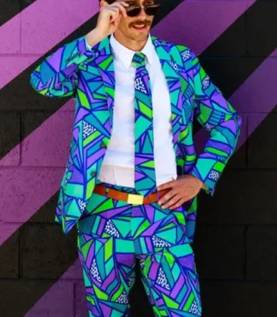Mens Trendy The Le Tootski Neon Rave Suit