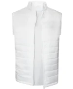 Mens White Puffer Vest