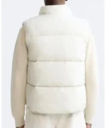Mens White Puffer Vest