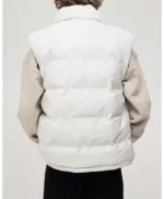 Mens White Puffer Vest