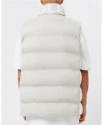 Mens White Puffer Vest