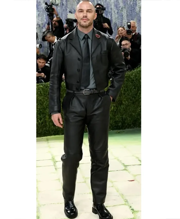 Met Gala 2026 Nicholas Hoult Leather Suit Met Gala 2026 Nicholas Hoult Leather Suit