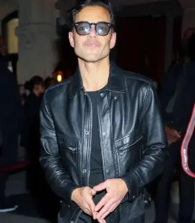 After Party 2026 Rami Malek Leather Jacket