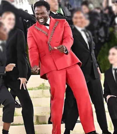 2026 Met Gala Joshua Henry Red Suit