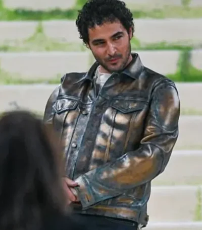 2026 Met Gala Zac Posen Leather Jacket