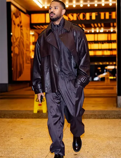 Michael B. Jordan Sinners Black Leather Jacket Michael B. Jordan Sinners Black Leather Jacket