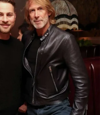 Michael Bay Drop Black Leather Jacket