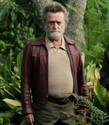 Michael Hurst Birthright Maroon Leather Jacket