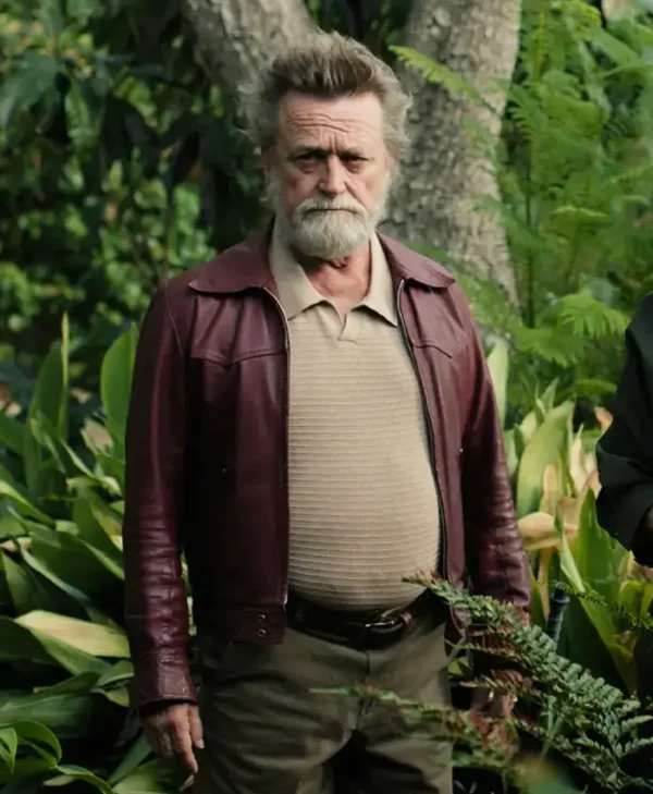 Michael Hurst Birthright Maroon Leather Jacket Michael Hurst Birthright Maroon Leather Jacket