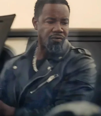 Michael Jai White Trouble Man Black Leather Jacket