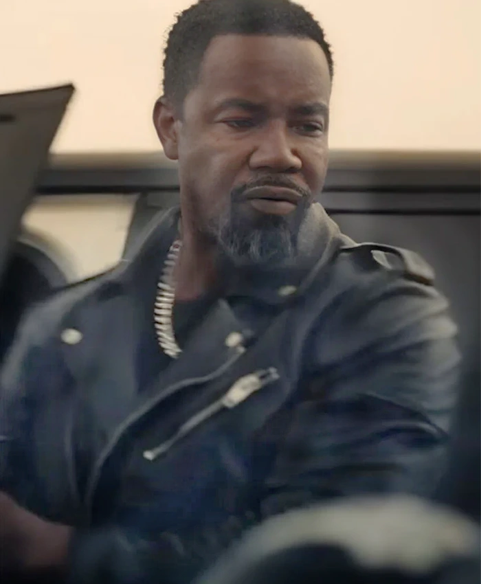 Michael Jai White Trouble Man Black Leather Jacket Michael Jai White Trouble Man Black Leather Jacket