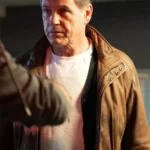 Michael Paré Helloween Brown Leather Jacket