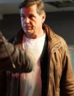 Michael Paré Helloween Brown Leather Jacket