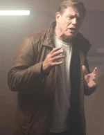 Michael Paré Helloween Brown Leather Jacket