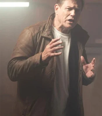 Michael Paré Helloween Brown Leather Jacket