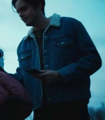 Miles Robbins Control Freak Shearling Denim Jacket
