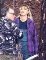 Millie Bobby Brown The Electric State Purple Jacket