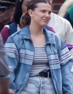 Millie Bobby Brown The Electric State Stripe Jacket