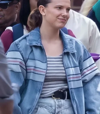 Millie Bobby Brown The Electric State Stripe Jacket