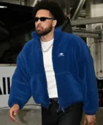 Cade Cunningham Blue Sherpa Jacket