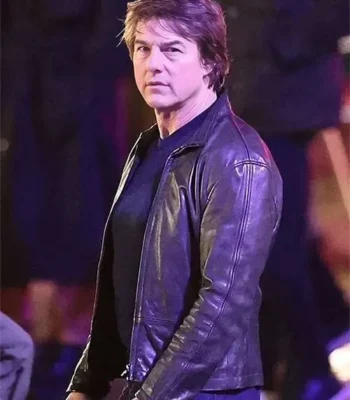 Mission Impossible 8 Tom Cruise Black Leather Jacket