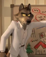 Mr. Wolf The Bad Guys A Very Bad Holiday White Suit