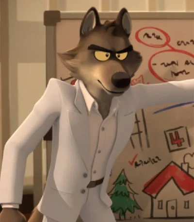 Mr. Wolf The Bad Guys A Very Bad Holiday White Suit
