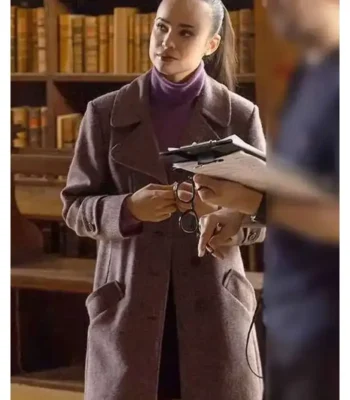My Oxford Year Sofia Carson Wool Coat