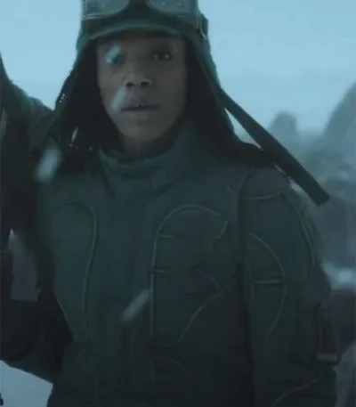 Naomi Ackie Mickey 17 Green Jacket