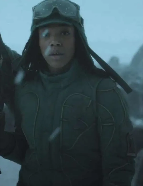 Naomi Ackie Mickey 17 Green Jacket Naomi Ackie Mickey 17 Green Jacket