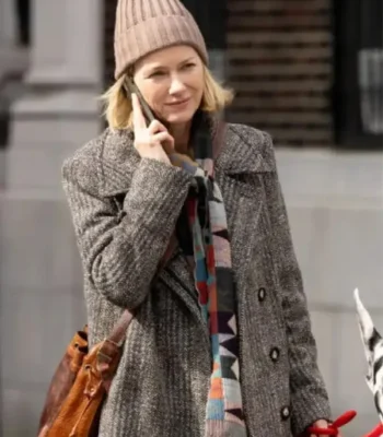 Naomi Watts The Friend Grey Wool Coat