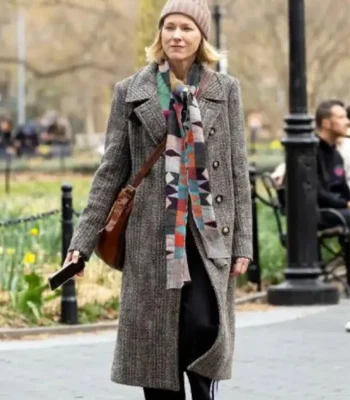 Naomi Watts The Friend Grey Wool Coat