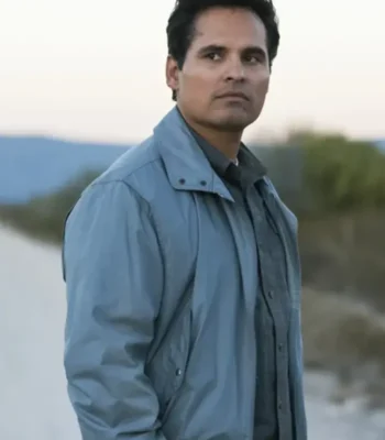 Narcos Mexico S01 EP02 Michael Pena Blue Jacket